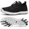 ALEADER Xdrain Women Aqua Water Shoes, Quick-Dry Water Sneakers for Pool/Swim/Beach, Water Hiking Shoes Black/White Size 9 view 1