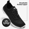 ALEADER Xdrain Women Aqua Water Shoes, Quick-Dry Water Sneakers for Pool/Swim/Beach, Water Hiking Shoes Black/White Size 9 view 2