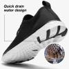 ALEADER Xdrain Women Aqua Water Shoes, Quick-Dry Water Sneakers for Pool/Swim/Beach, Water Hiking Shoes Black/White Size 9 view 3