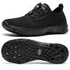 ALEADER Stylish Aqua Water Shoes for Women, Quick-Dry Xdrain Water Sneakers, Pool Swim Shoes All Black Size 10 view 1