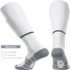 APTESOL Youth Soccer Socks Knee High Team Sport Cushion Sock Women Men Long Tube Cotton Athletic Compression Socks (5-Pair White-B,X-Small) view 4