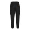 Mens Funky Cargo Jogger Pants Slim Fit Stripe Cinch Bottom Track Pants Elastic Drawstring Waist Workout Sweatpants Black view 2