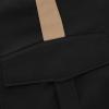 Mens Funky Cargo Jogger Pants Slim Fit Stripe Cinch Bottom Track Pants Elastic Drawstring Waist Workout Sweatpants Black view 4