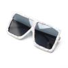 bullabulling Oversized Rhinestone bling Sunglasses for Women Fashion lens Square Diamond Sunglasses Lady Party Eyewear (black) view 4
