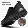 ALEADER Stylish Aqua Water Shoes for Women, Quick-Dry Xdrain Water Sneakers, Pool Swim Shoes All Black Size 7 view 3
