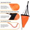 Anglerbasics Drift Sock,42inch Sea Anchor for Boats with 30FT Tow Rope Line Buoy Ball Float, Drift Socks for Fishing Boat/Sail Boat/Kayak Trolling Sock,42in for 20ft-25ft Boat view 3