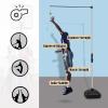 ERRULAN Kids Vertical Jump Trainer Equipment Holder, 5-12ft Adjustable High Jump Tester Measurement Tool Floor Stand, School Club Jumping Pole/Vertical Aid with Water Filled Base, 961008 view 2