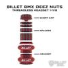BILLET BMX Deez Nuts 12 Point Threadless Headset KIT 1-1/8 Green view 3
