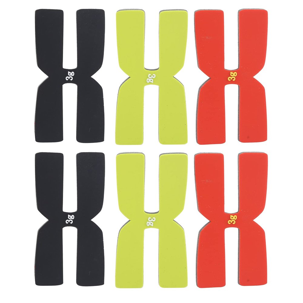Topyond 6-Piece Card Pack Silicon Tennis Racket Balance, Tennis Racket Weighted Inserts, 3g Silicon H-Shaped Head Balance Bar