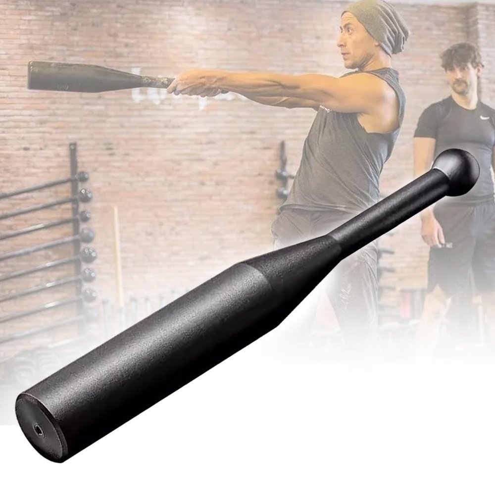Adjustable Steel Mace Barbell for Grip,4kg 6kg 8kg 10kg Professional for Full Body Workouts Rehabilitation Improves Grip,For Shoulder Stretch Rehabilitation,6kg