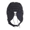 clinmday Rugby Helmet Headguard with Adjustable Strap, Ultralight Impact-Resistant Soccer Ski Soft Protective Helmet for Kids Youth Black M
