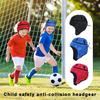 clinmday Rugby Helmet Headguard with Adjustable Strap, Ultralight Impact-Resistant Soccer Ski Soft Protective Helmet for Kids Youth Black M view 2