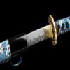 ZPGP Japanese Samurai Damascus Steel Sword Full Tang Sharp Brass Tsuba view 2