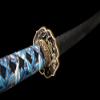 ZPGP Japanese Samurai Damascus Steel Sword Full Tang Sharp Brass Tsuba view 4
