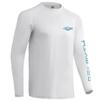 Palmyth Fishing Shirts for Men Long Sleeve UPF 50+ T Shirt Sun Protection Tee (White/Palm Eden, 3XL) view 4