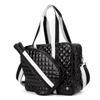 Lemonbella Pickleball Tote Bag + Paddle Cover | Fits Paddle Set of 2 | Adjustable Crossbody Strap | Cute Women's Bag (Competitive Black) view 3