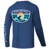 Palmyth Fishing Shirts for Men Long Sleeve UPF 50+ T Shirt Sun Protection Tee (Dark Blue/Tidal, 4XL) view 1