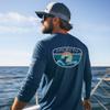 Palmyth Fishing Shirts for Men Long Sleeve UPF 50+ T Shirt Sun Protection Tee (Dark Blue/Tidal, 4XL) view 3