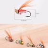 KTGCOZS Pack of 40 Trout Nymph Fly Fishing Lure Dry/Wet Flies Nymphs Fishing Lures (Black 40pcs) view 4