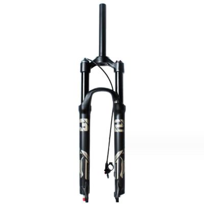 ZECHAO 140mm Travel Mountain Bike Suspension Fork,26/27.5/29in Aluminum Alloy Quick Release 1-1/8" Rebound Adjustment for 1.5-2.45" Tires (Color : Straight Remote Lock, Size : 26inch)