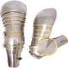 Medieval Complete Late Middle Ages Arms Greaves Armor Medieval Greaves Armor Protection Silver Steel Set view 1