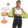 Sauna Suit for Women Long Sleeve Zipper Workout Body Shaper Women's Sauna Shirt Sweat Slimming Neoprene Sauna Jacket,L,Black view 4