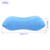 M METERXITY 4 Pack Inflatable Pillow - Ultralight Inflatable Camping Travel Pillow, Neck Lumbar Support, Apply to Travel (17 x 11 Inch, Blue) view 4