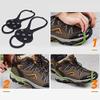 YChao 2Pairs Universal Non-Slip Gripper Spikes, Ice Cleats Snow Grips with 5-Claw Anti-Slip Nails, Ice Grippers for Shoes and Boots Walking Climbing Fishing (Black) view 2