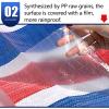 100g/ Blue/White/Red Striped Tarpaulins,Outdoor Waterproof Versatile Market Stall Sheet Cover,Garden Tarp,for Wood,Boat,Camping. () view 3