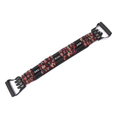 Anneome Multifunction Chest Expander for Home Fitness Portable Muscle Training Equipment Strengthening Arms and Chest Ergonomic Handles Red Camouflage Design