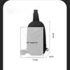 Men's Waist Bag Chest Bag Lightweight Nylon Cloth Adjustable Strap Single-Shoulder Crossbody Bag Outdoor Waterproof Chest Bag (grey) view 2