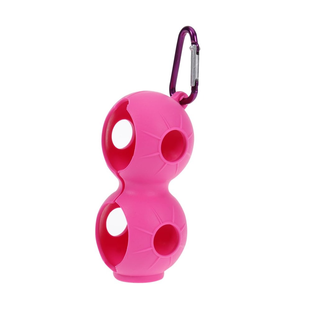 SUPVOX Golf Equipment Ball Holder Clip Soft Silicone Ball Carrier for Attachment (Rosy)
