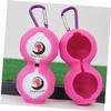 SUPVOX Golf Equipment Ball Holder Clip Soft Silicone Ball Carrier for Attachment (Rosy) view 3