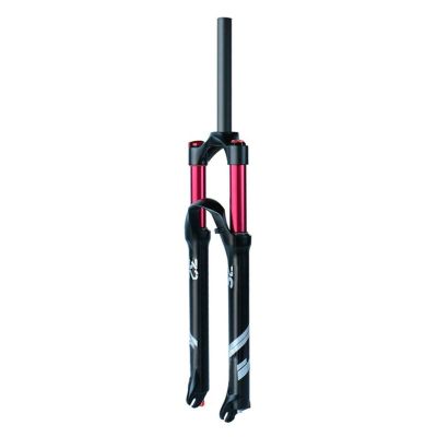 ZECHAO Air Supension Front Fork 26/27.5/29",Magnesium Alloy 1-1/8" Mountain Bike Suspension Fork 120mm Travel Disc Brake 9mm Quick Release (Color : Straight Manual Lock, Size : 27.5inch)
