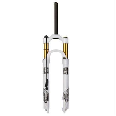 ZECHAO 26/27.5/29in Mountain Bike Suspension Forks,1-1/8" Aluminum Alloy 120mm Travel Quick Release Disc Brake Air Suspension Front Fork (Color : Straight Remote Lock, Size : 27.5inch)