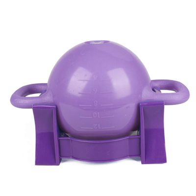 4-12 lb Adjustable Water Filled Kettlebells, Bodybuilding Strength Training Non-Slip Double Handle Dumbbells, Pilates Sports (Purple)