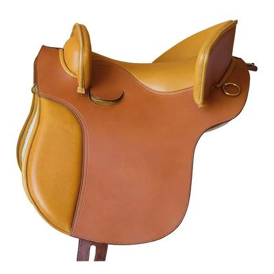 Handmade Spanish Horse Saddle | Genuine Leather Cow Softy | Size 15" to 18" | English Horse Saddle | ST-SHS-001 (16" Seat)