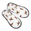 Feonik Soft Cozy Winter Furry Slippers For Men Women Airedale Terrier Dog Plush Indoor Bedroom Shoes House Slippers view 2