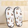 Feonik Soft Cozy Winter Furry Slippers For Men Women Airedale Terrier Dog Plush Indoor Bedroom Shoes House Slippers view 3