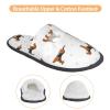 Feonik Soft Cozy Winter Furry Slippers For Men Women Airedale Terrier Dog Plush Indoor Bedroom Shoes House Slippers view 4