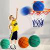 PERZOE Silent Basketball Set,2024 Silent Swish Basketball Dribbling Indoor with Basket,Hush Handle Silent Foam Basketball,Noise Training Foam Ball, Low Noise No Sound Basketball for Indoor Outdoor Gr view 2