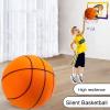 PERZOE Silent Basketball Set,2024 Silent Swish Basketball Dribbling Indoor with Basket,Hush Handle Silent Foam Basketball,Noise Training Foam Ball, Low Noise No Sound Basketball for Indoor Outdoor Gr view 4