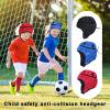 clinmday Rugby Helmet Headguard with Adjustable Strap, Ultralight Impact-Resistant Soccer Ski Soft Protective Helmet for Kids Youth Blue S view 2