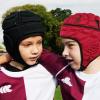 clinmday Rugby Helmet Headguard with Adjustable Strap, Ultralight Impact-Resistant Soccer Ski Soft Protective Helmet for Kids Youth Blue S view 4