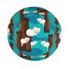 Cute Little Raccoon Unisex Lightweight Breathable Foldable Sun Hat for Outdoor Activities Travel Camping Fishing Hat Black view 4