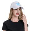 Flag of Syracuse, New York (1974) Baseball Caps for Men Women Hat Adjustable Cap Trucker Hats Dad Cap White view 4
