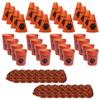 Anderson's Exclusive Orange and Black Paw Pride Shaker Pom Poms Megaphone Noisemaker Stadium Cup Set School Spirit Cheerleader Sports Fan Football Homecoming Squad Team Party Dance Club Pack of 48 view 2