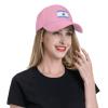 Flag of Syracuse, New York (1974-1986) Baseball Caps for Men Women Hat Adjustable Cap Trucker Hats Dad Cap Pink view 4