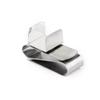 GANAZONO Magnetic Billiards Chalk Holder Silver Stainless Steel Clip for Pool Cue Convenient Accessory for Billiard Players Easily Attaches to Pocket Belt view 1