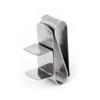 GANAZONO Magnetic Billiards Chalk Holder Silver Stainless Steel Clip for Pool Cue Convenient Accessory for Billiard Players Easily Attaches to Pocket Belt view 2